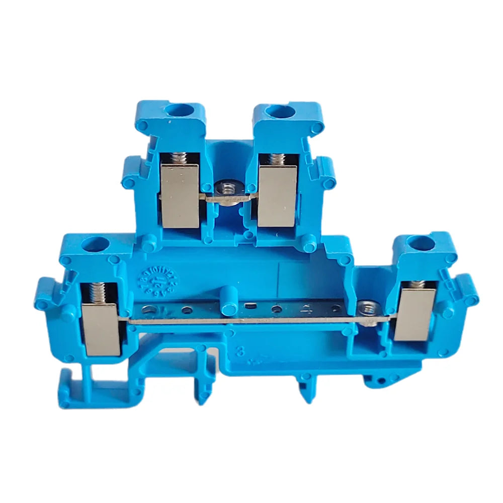 10Pcs MBKKB2.5 Double-layer Wiring Terminal Block,Universal Feed-Through Plug MBKKB-2.5 Double Level Din Rail Terminal Block Peaceful Pleasures Health and Wellness MBKKB2.5-Blue