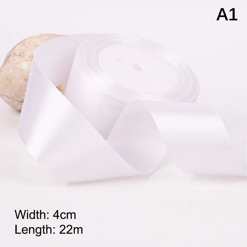 4cm Satin Ribbon Roll 25 Yards – Bows, Gifts & DIY Crafts