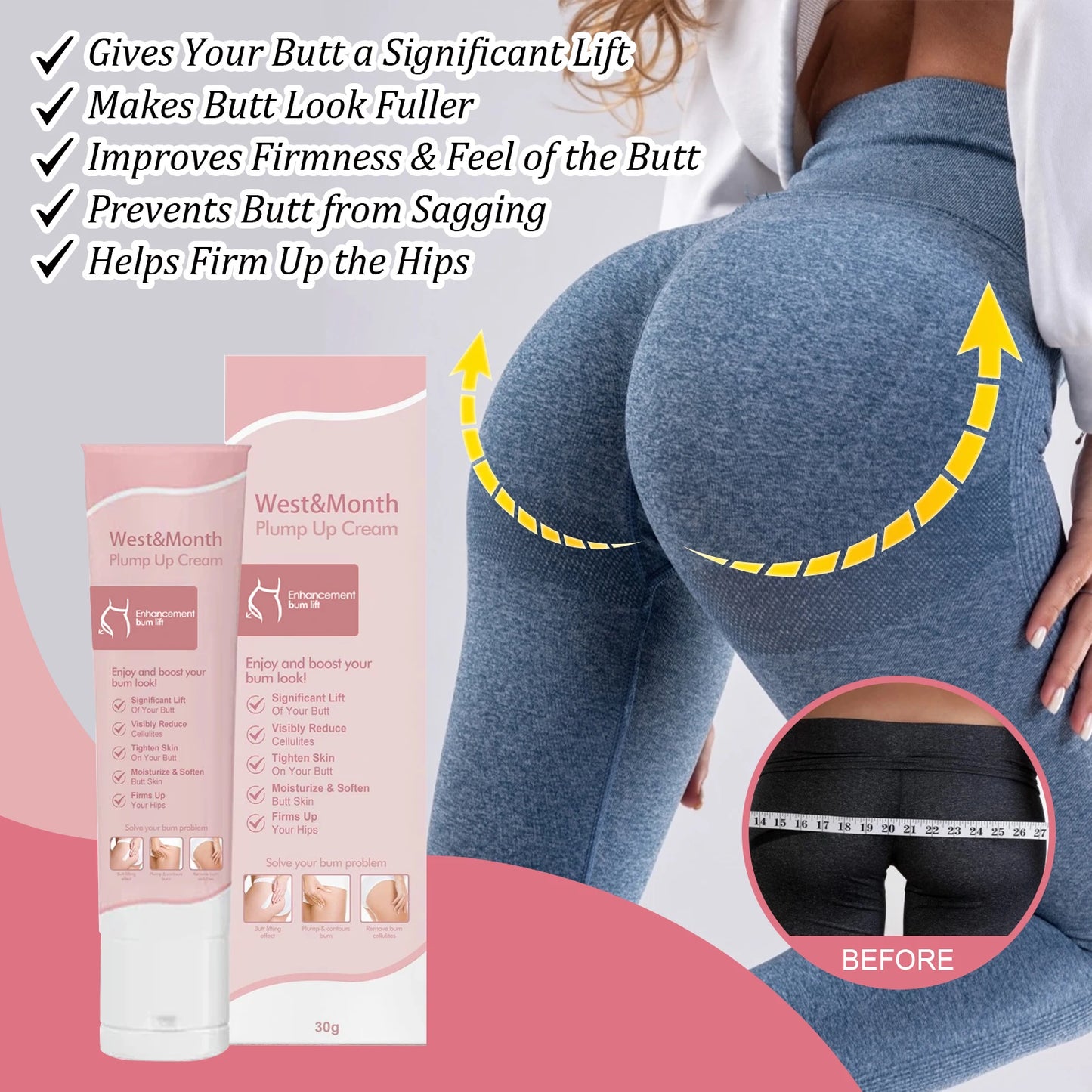 Butt Enhancement Lifting & Plumping Cream – Hip Firming 30g