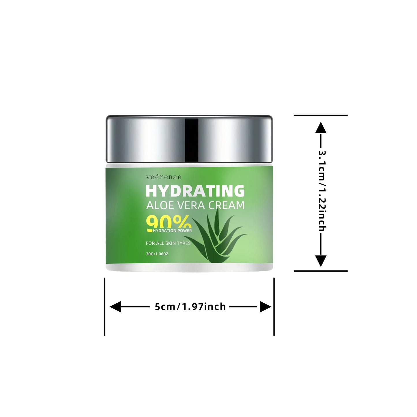 Veérenae Aloe Vera Face Cream – Hydrating, Non-Greasy Moisturizer