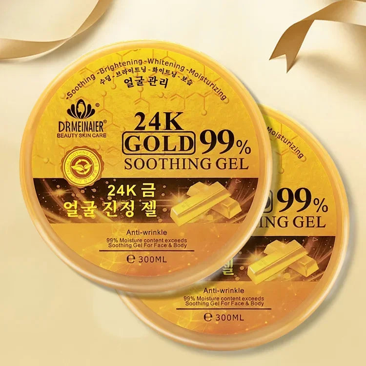 300ml 24K Gold Facial Gel – Moisturizing Anti-Wrinkle Brightening