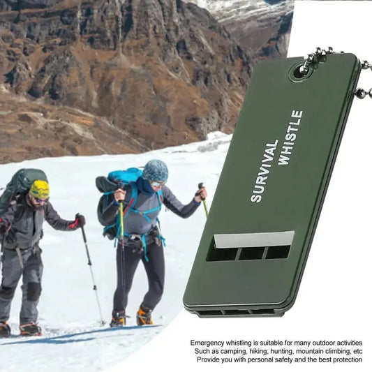 High Decibel 3-Frequency Whistle Outdoor Emergency Survival Whistle for Camping, Hiking, Hunting, Survival Whistle Gear Peaceful Pleasures Health and Wellness