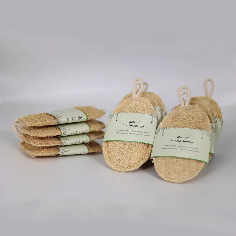 Natural Luffa Dish Scrubber 3-Pack | Eco-Friendly Kitchen Sponge