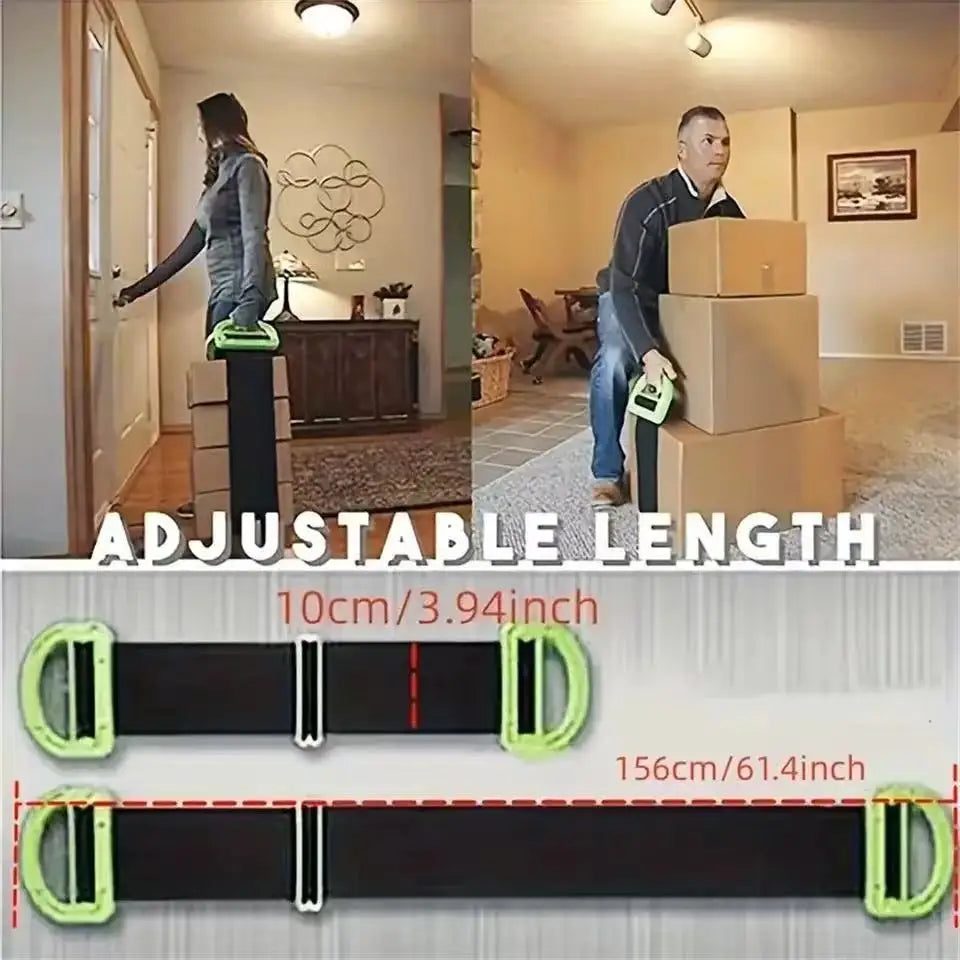 600 Lb Capacity Adjustable Moving Straps - Seamless Lifting for Furniture, Boxes & More - Secure, Multi-Purpose, Effortless Heav Peaceful Pleasures Health and Wellness