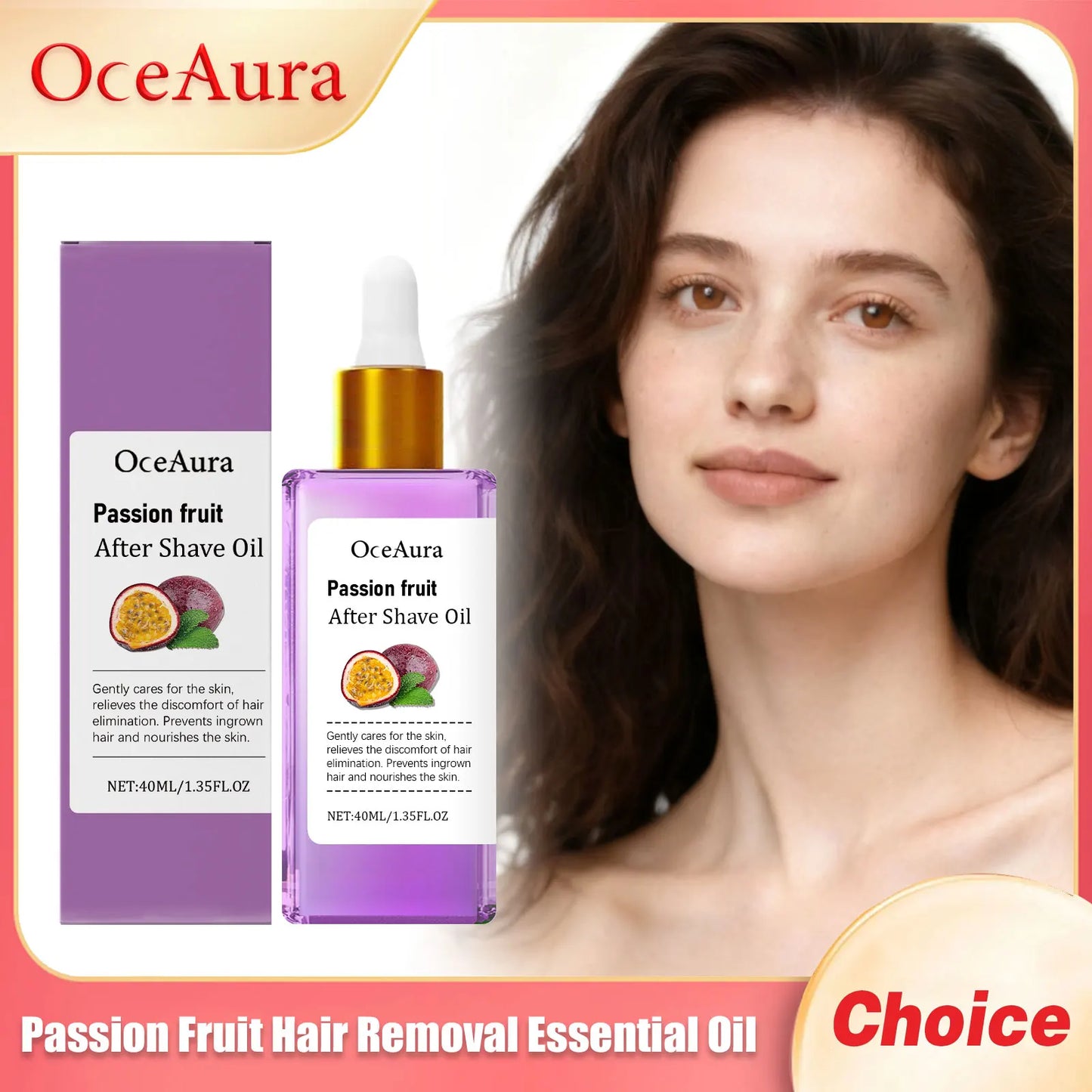 OceAura Passion Fruit Hair Removal Essential Oil 40ml