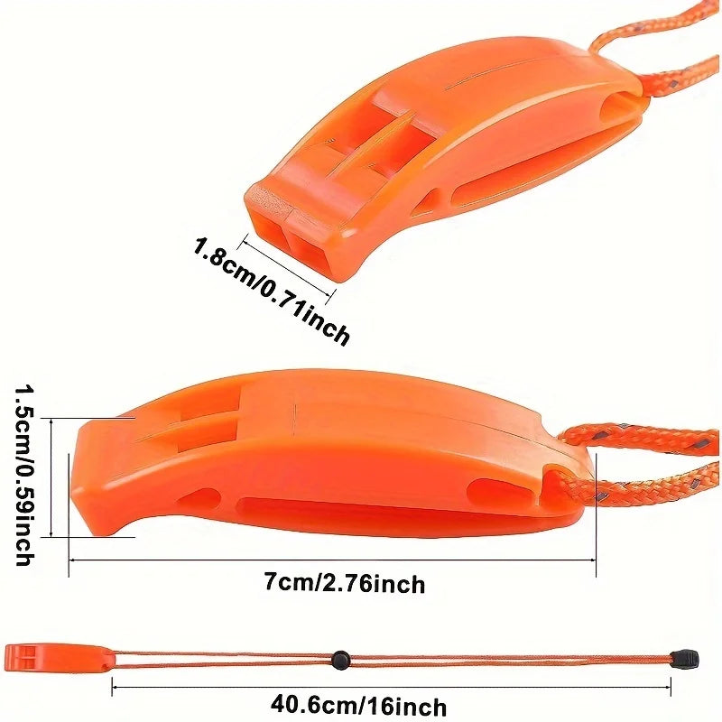 1PC-3PCS Emergency Whistles with Lanyard Safety Whistles for Kayak Life Jackets Lifeboats Fishing Boats Camping Hiking Hunting Peaceful Pleasures Health and Wellness