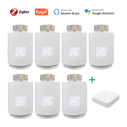 Tuya Smart Home Zigbee 3.0 Thermostatic Valve Radiator Zigbee Thermostat Radiator Zigbee Thermostatic Valve Alexa Google Home Peaceful Pleasures Health and Wellness