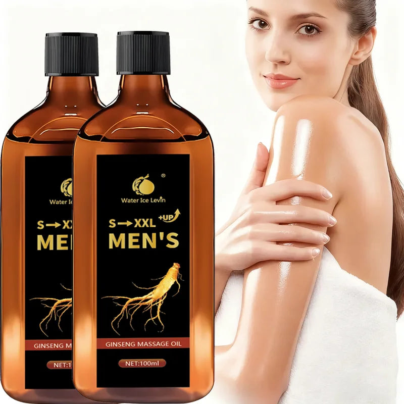 Men's Ginseng & Shea Butter Massage Oil – Hydrates & Firms