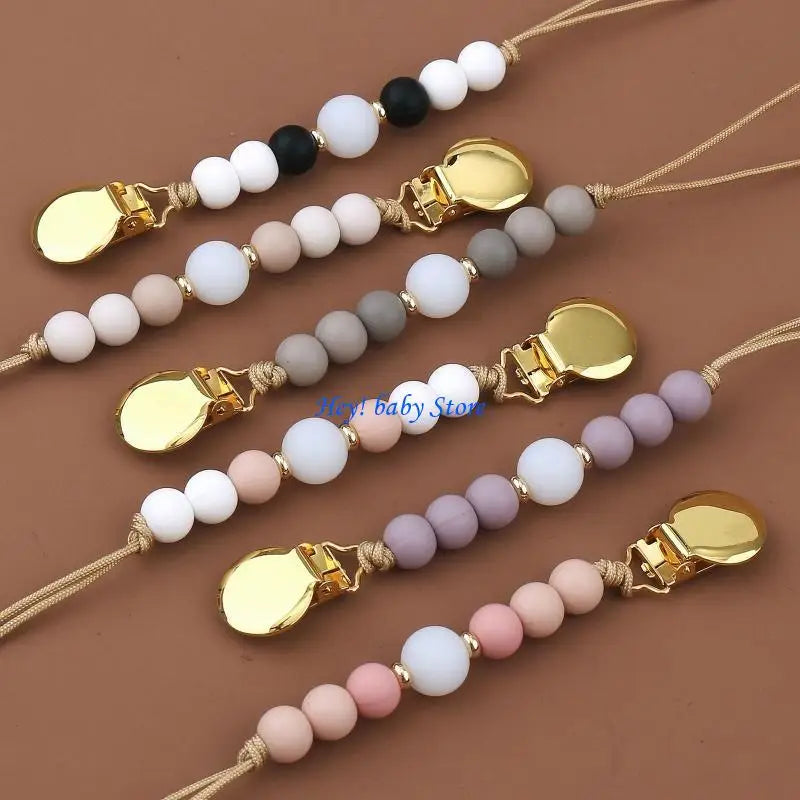 Baby Pacifier Clip Chain | Silicone Dummy Holder & Soother Strap