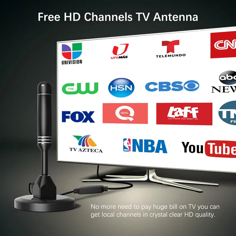 DTMB ATSC DVB-T Amplified HDTV Antenna – Indoor & Rooftop