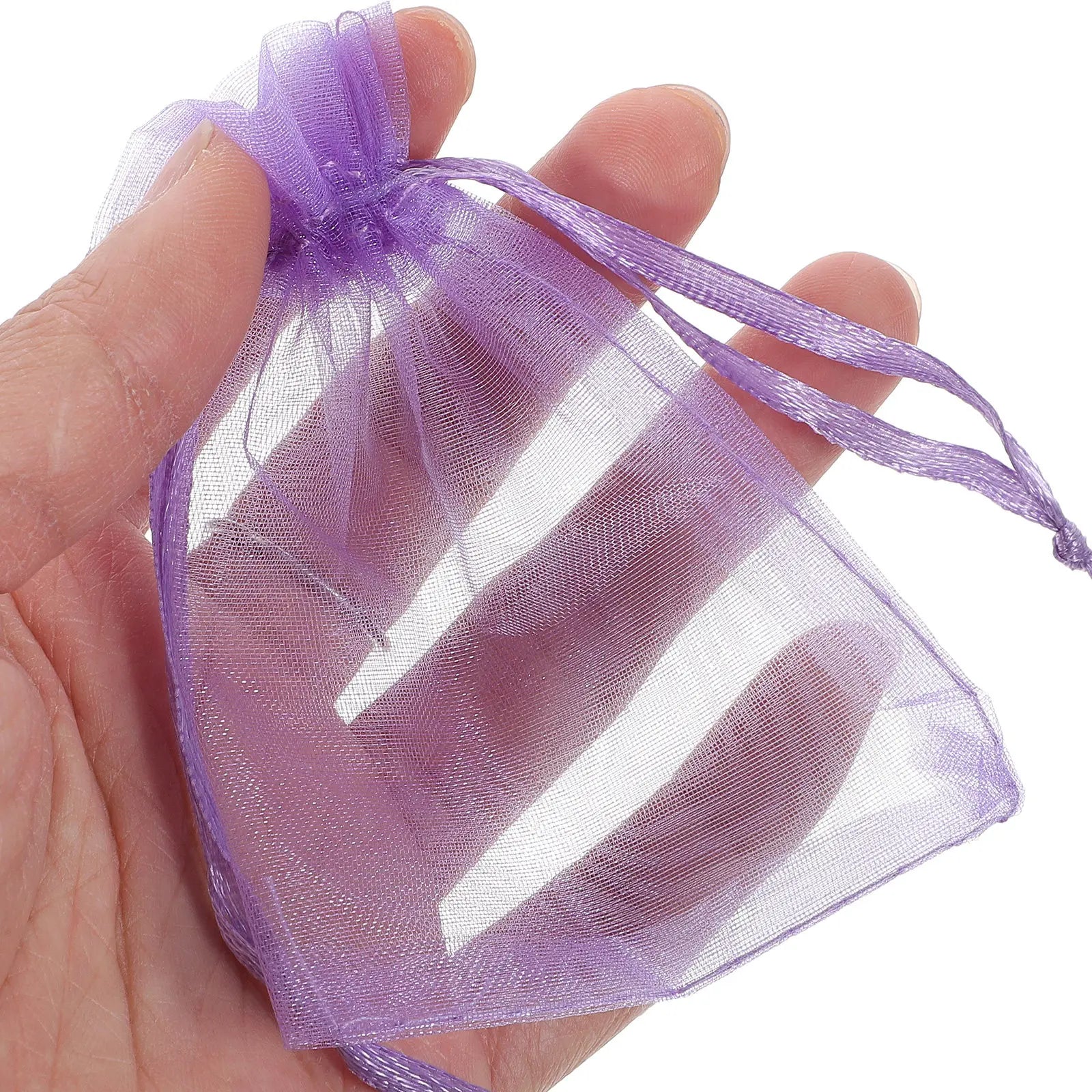 50 Pcs Gift Bag Jewelry Packaging Pouches Drawstring Bags Small Sachets for Business Sheer Organza Peaceful Pleasures Health and Wellness other other