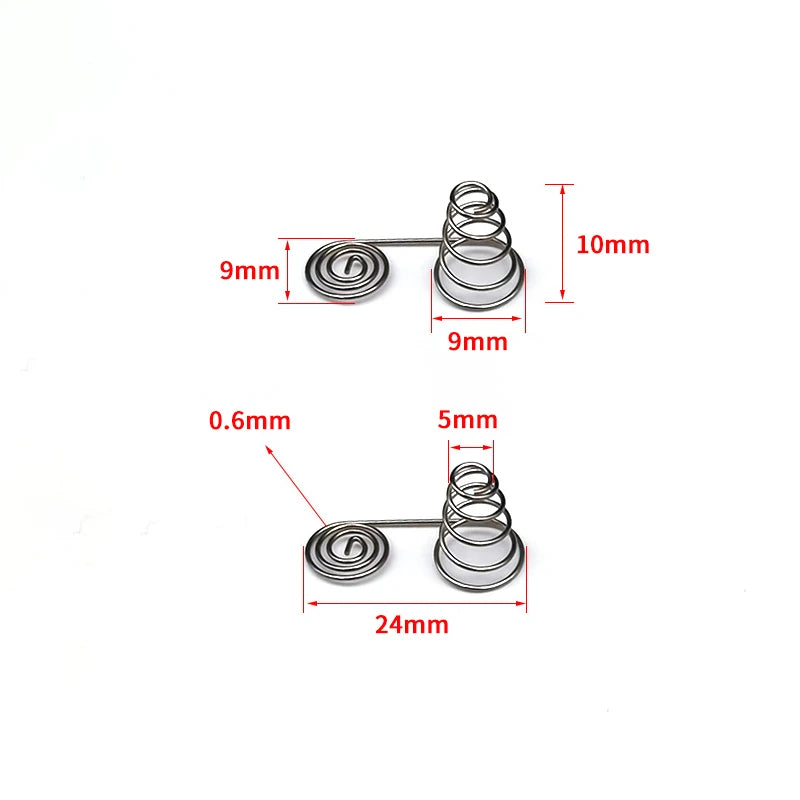 5pcs AAA AA Battery Spring Contact Plates | Nickel DIY Parts
