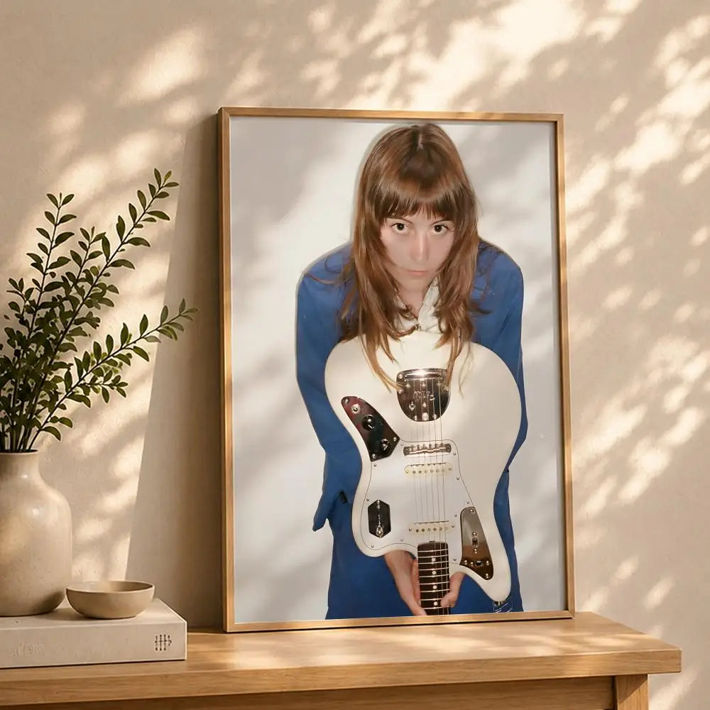Singer F-Faye WebsterS Poster HD Self Adhesive Waterproof Wall Art Ideal for Home Office Dorm Bedroom Great Gift Peaceful Pleasures Health and Wellness White10 15X20cmNoframe