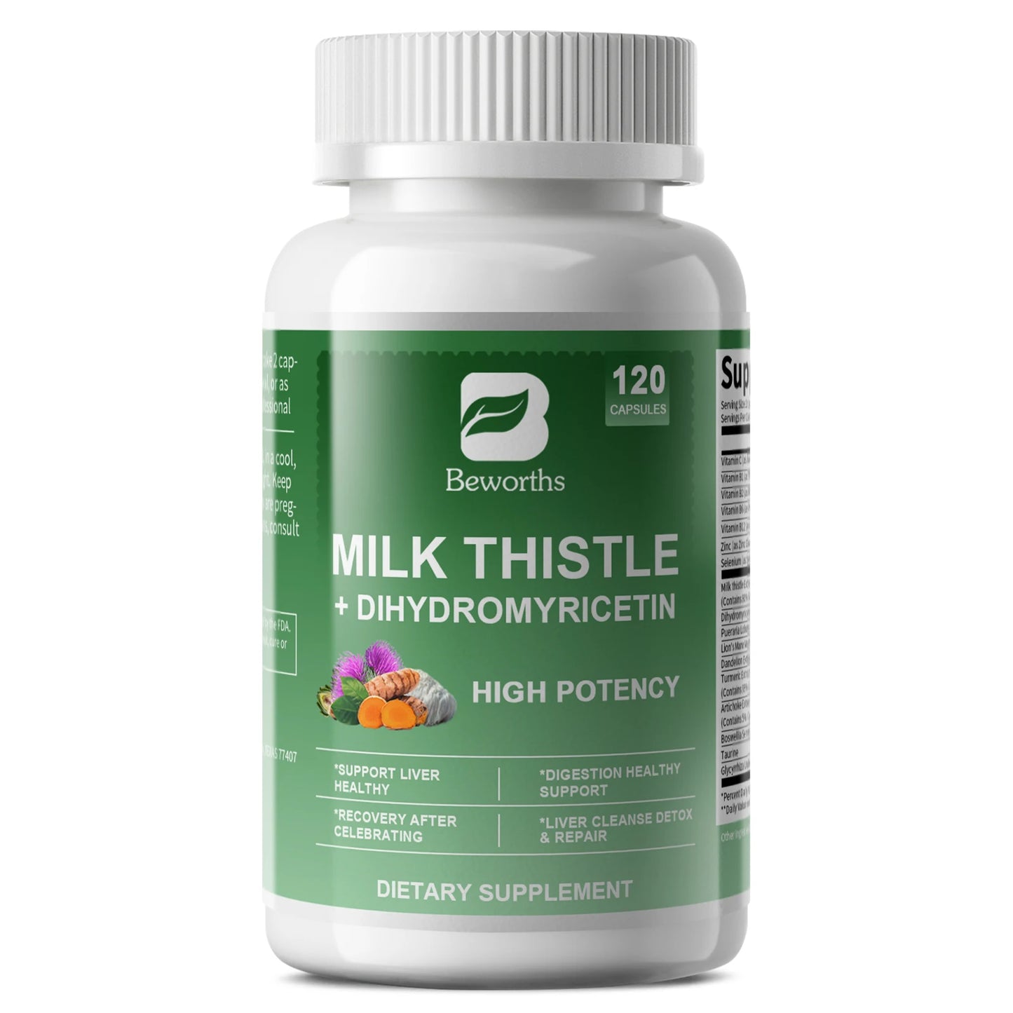 Milk Thistle Capsules – Liver Health & Antioxidant Support Herbal Supplement Peaceful Pleasures Health and Wellness