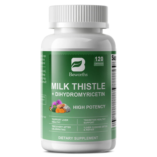 Milk Thistle Capsules – Liver Health & Antioxidant Support Herbal Supplement Peaceful Pleasures Health and Wellness