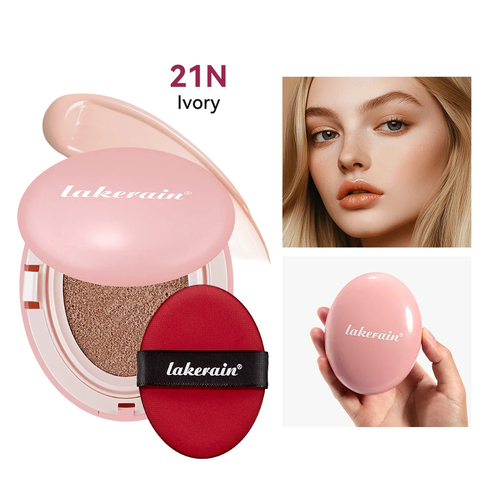 Sunscreen Cushion Foundation Fit Cushion Foundation Full Coverage Waterproof Long-lasting Concealer Long-lasting Korean Makeup Peaceful Pleasures Health and Wellness 21N