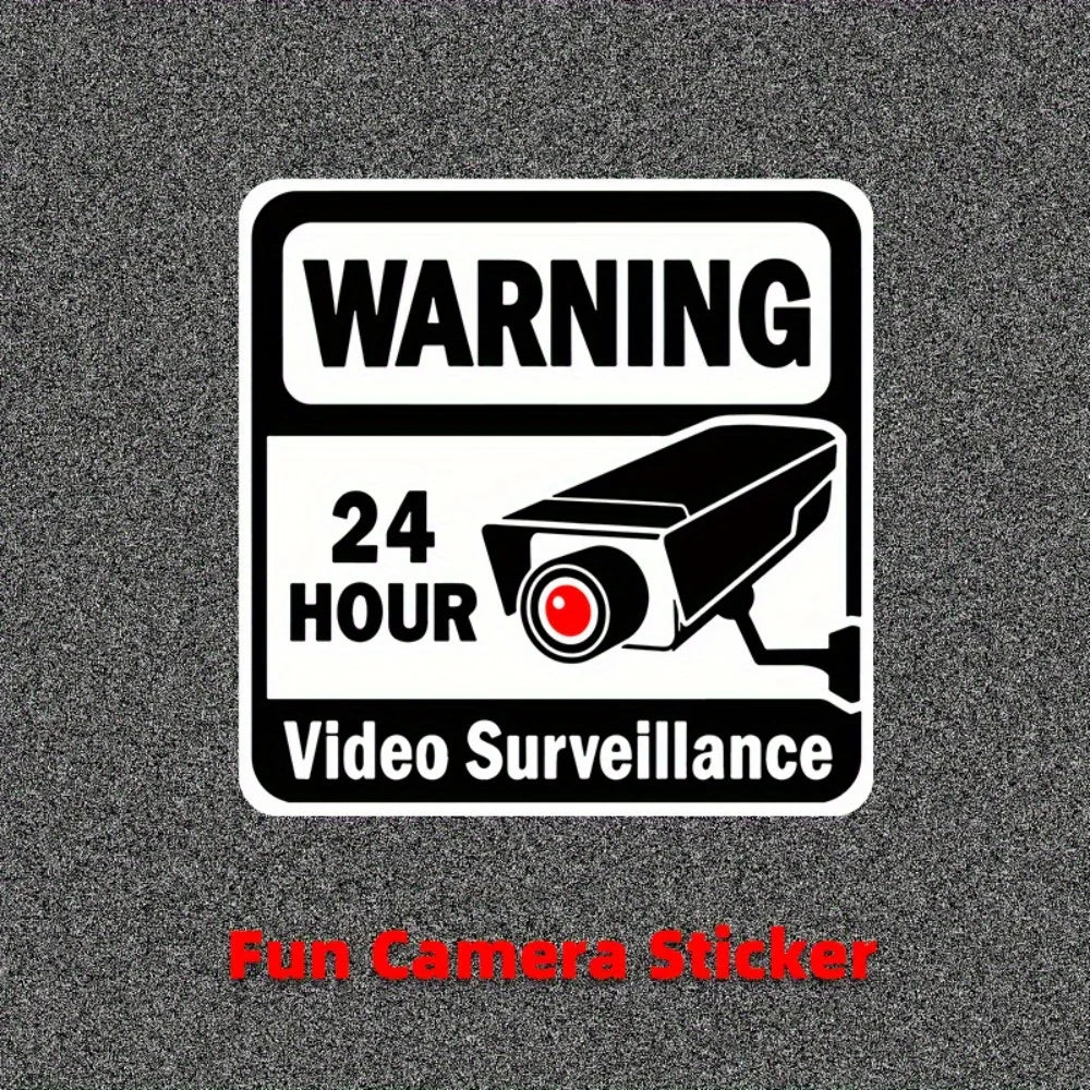 24-Hour Security Warning Stickers – 2pcs | Home & Business