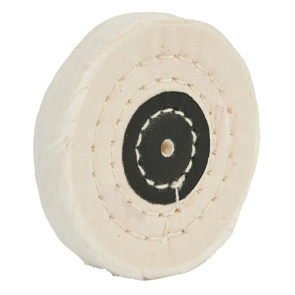 50- White Cotton Lint Cloth Buffing Wheel Gold Silver Jewelry Mirror