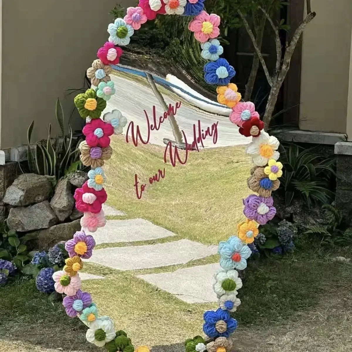 DIY Mirror Modification Material Edging Full Body Mirror Foam Flower Colored Handmade Floor Mirror Frame Decoration Cute Flower Peaceful Pleasures Health and Wellness