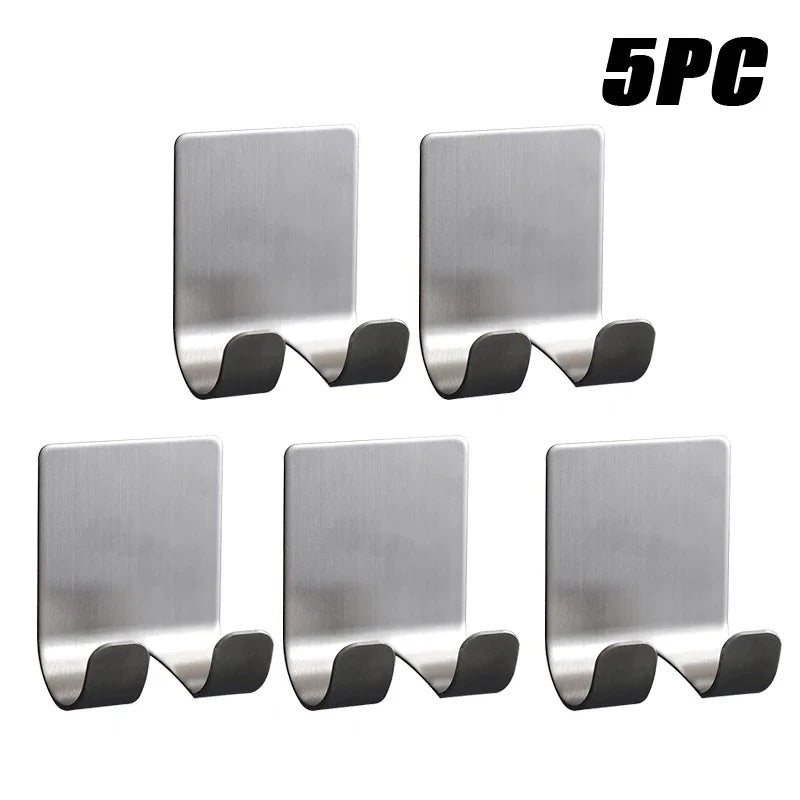 No-Drill Adhesive Razor Holder Wall Hook | Bathroom Storage