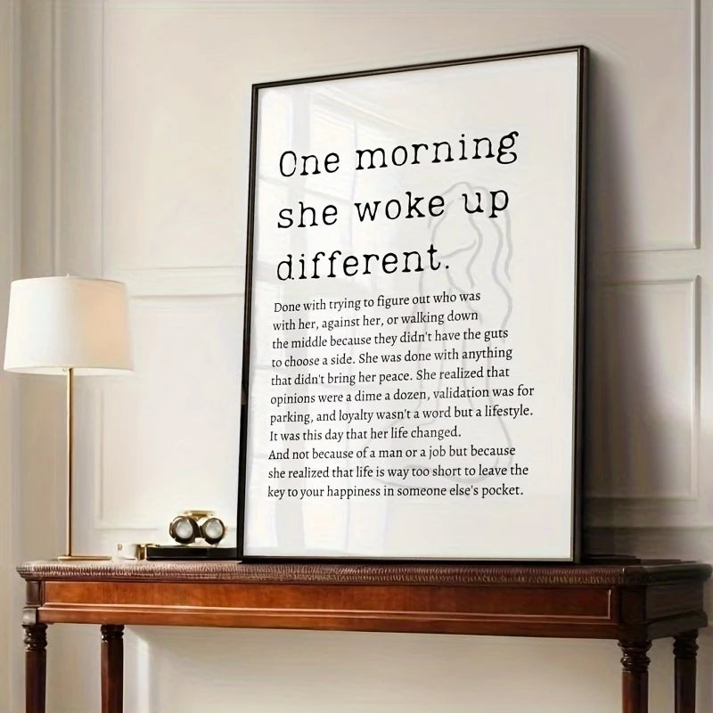 Female Empowerment Thanksgiving Canvas Wall Art Print Poster