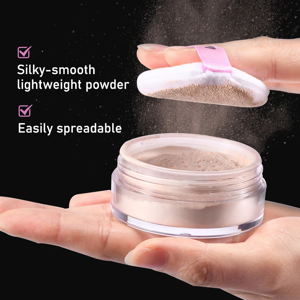 Setting Powder Waterproof Sweat Resistant And Oil Resistant Makeup Powder Setting Powder Natural And Long-lasting Matte Finish Peaceful Pleasures Health and Wellness