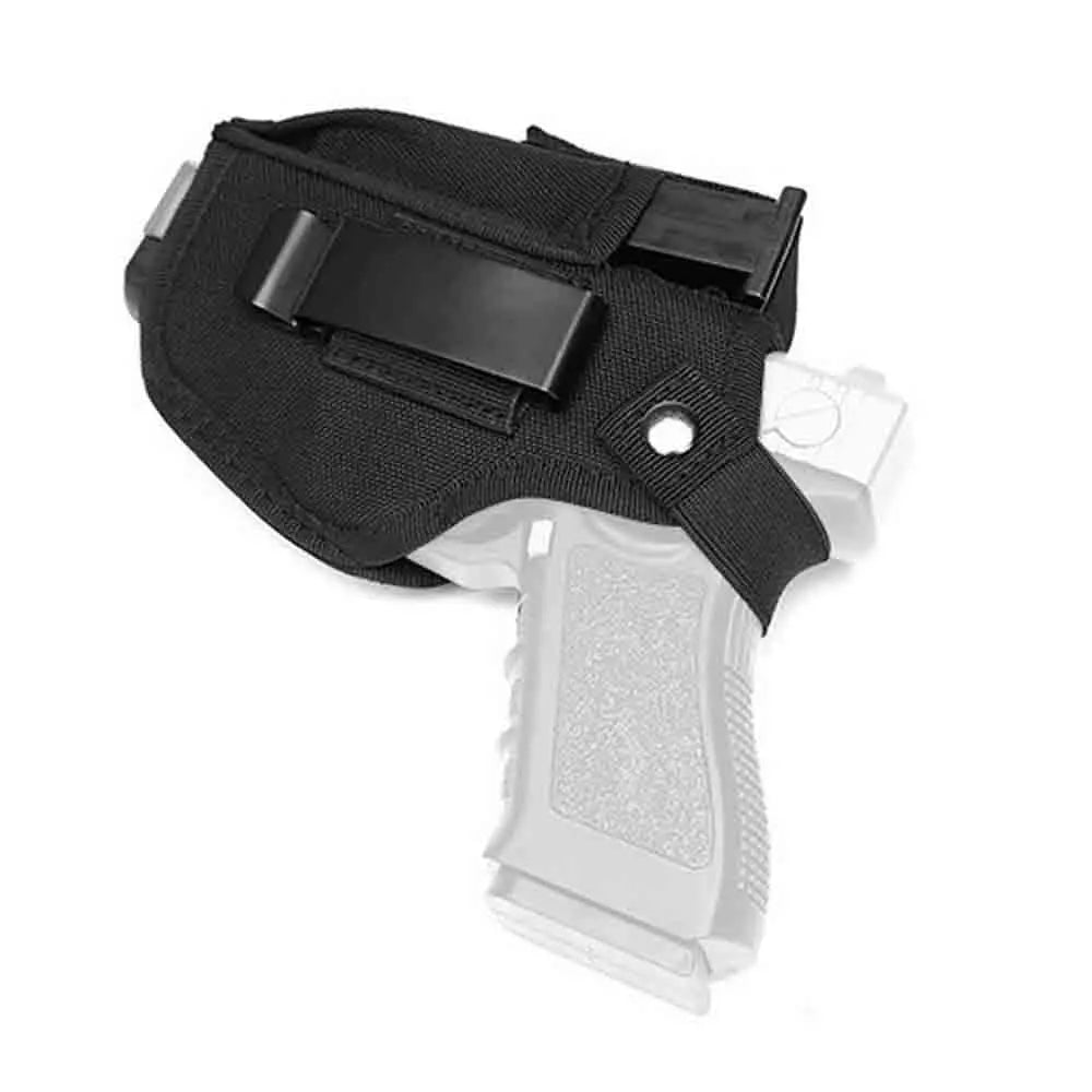 Tactical Right Left Interchangeable Carry Gun Holster Waistband with Magazine IWB Holsters Hunting Black Magazine Slot Holder Peaceful Pleasures Health and Wellness