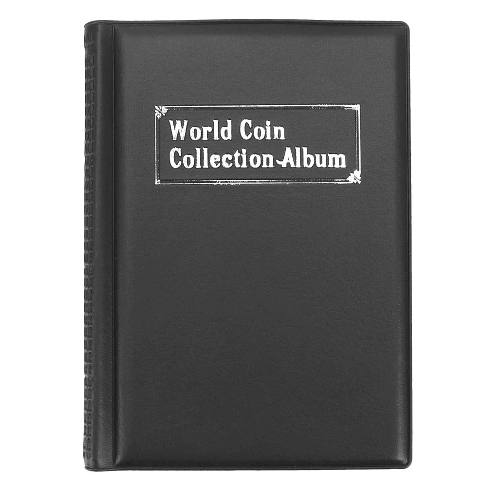 PU Leather Coin Collection Album – 60 & 120 Pocket Organizer