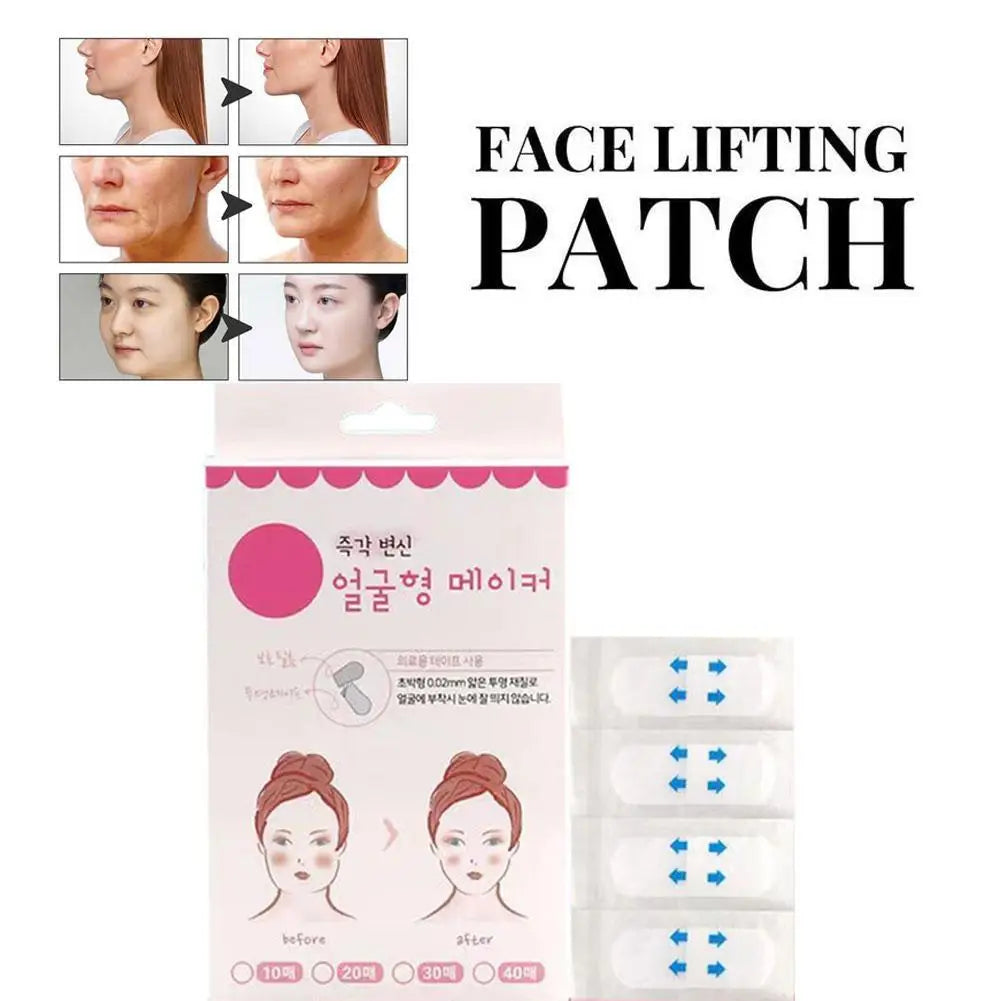 SADOER V-Shape Face Lift Tape – 40 Invisible Firming Patches