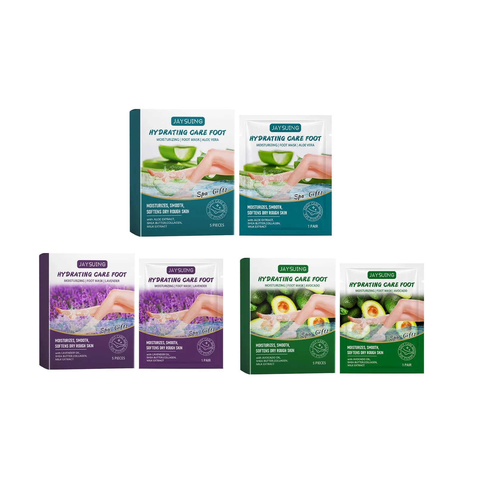 Exfoliating Foot Mask Anti Cracked Remove Dead Skin Heel Calluses Enhances Elasticity Moisturize Brighten Soften Feet Skin Care Peaceful Pleasures Health and Wellness