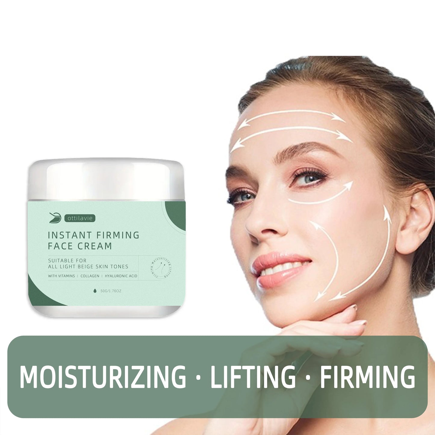 Instant Firming Face Cream – Deeply hydrates, tightens & boosts elasticity in 3 mins. Lightweight, non-greasy for all skin types Peaceful Pleasures Health and Wellness