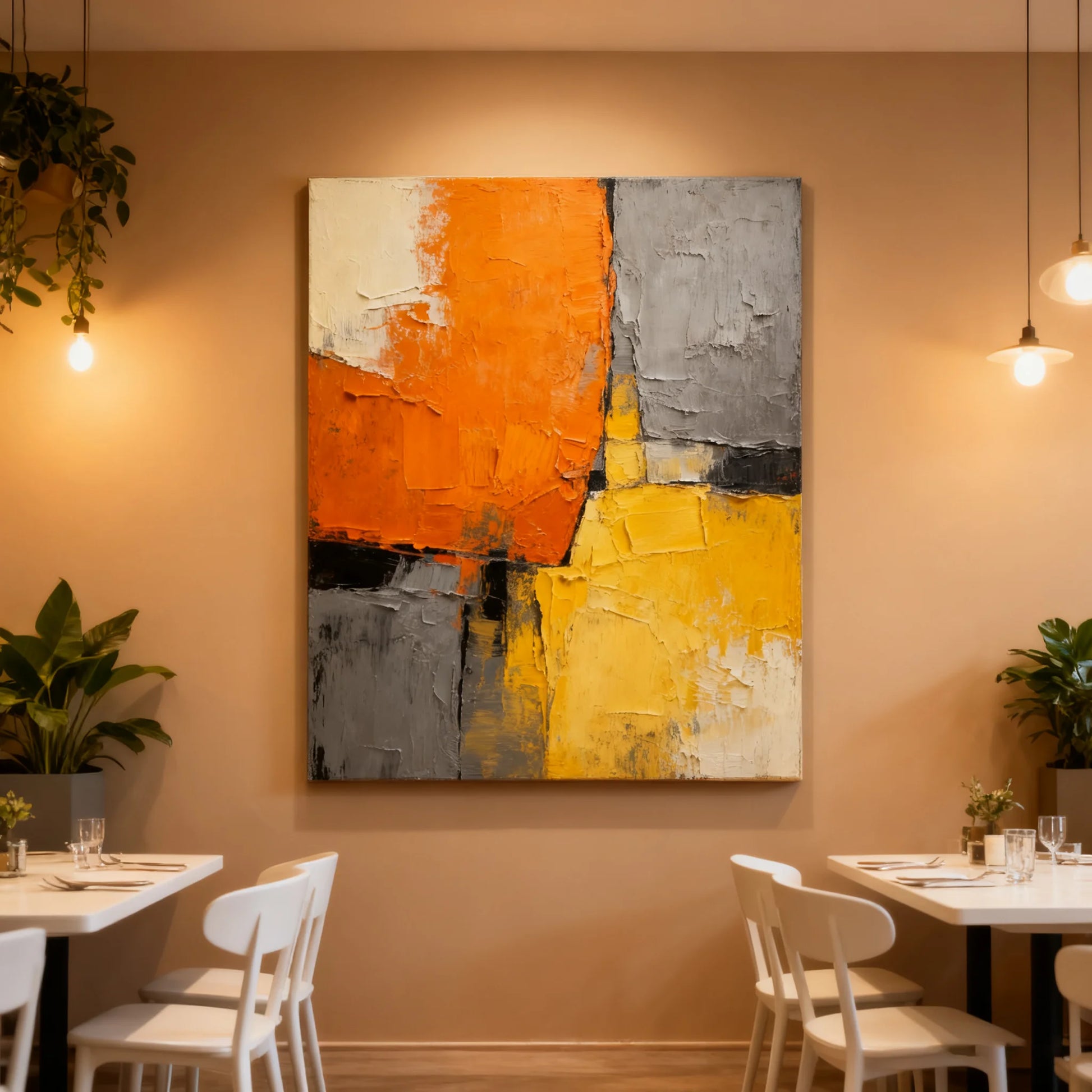 Abstract Texture Thick Painting Knife Painting Living Room Dining Room Kitchen Bedroom Mural Art Hand Painting Peaceful Pleasures Health and Wellness