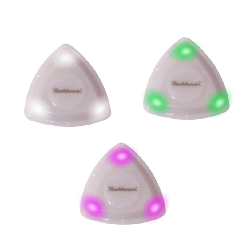 Glowing Guitar Picks Non-slip Jazz Plectrum LED Lights Electric