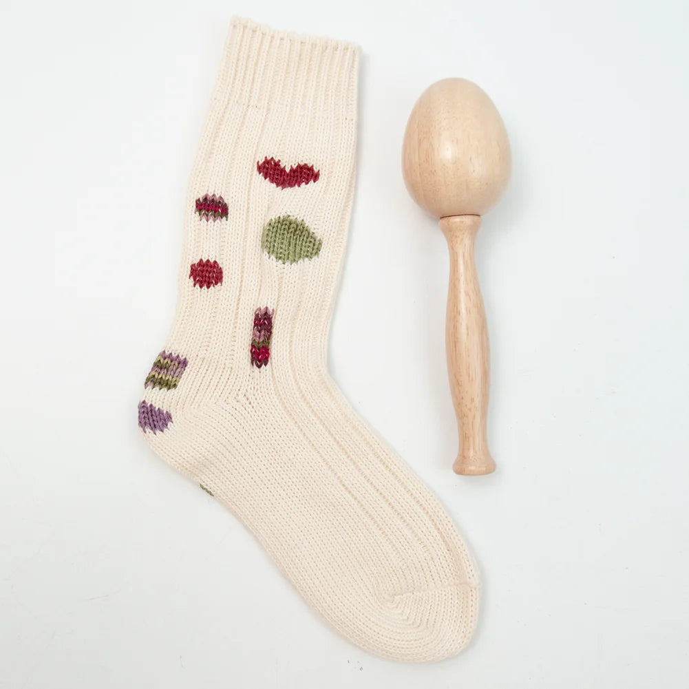 Wooden Darning Mushroom & Egg Sewing Kit | Portable Sock Hat Sweater Repair Tool for DIY Hole Patching Peaceful Pleasures Health and Wellness