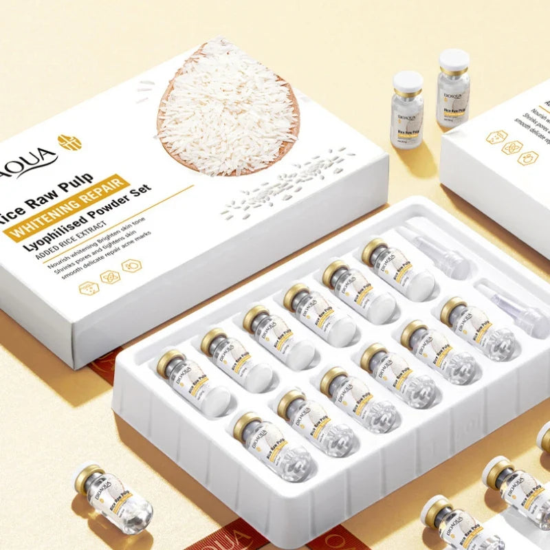 Rice Puree Freeze-Dried Serum Set – Brightening & Barrier Care