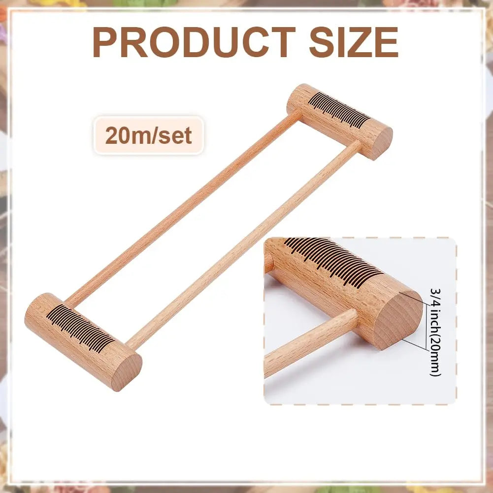 Rectangular Wooden Weaving Bobbin | Hand Loom Thread Winding Tool Weaving Bobbin Tool Peaceful Pleasures Health and Wellness