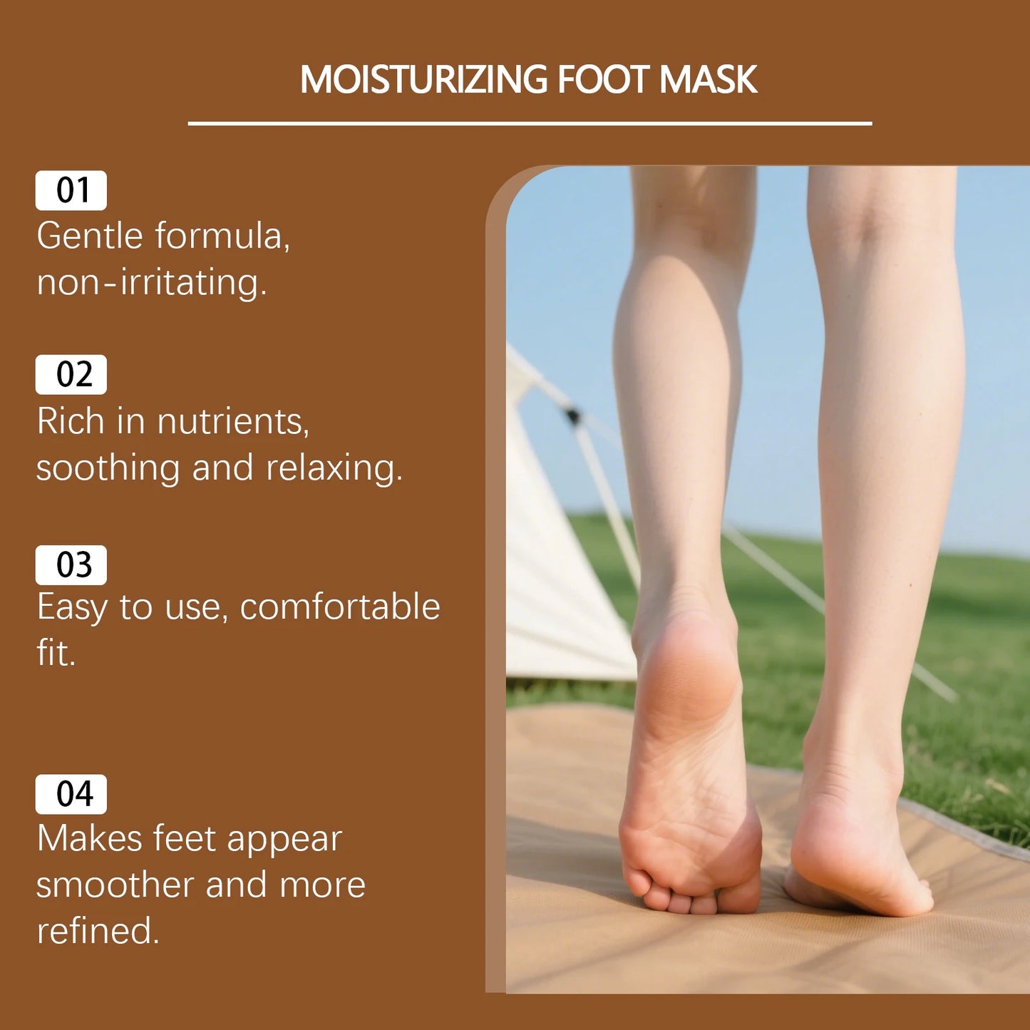 OceAura Foot Peel Mask – Exfoliating & Moisturizing Treatment