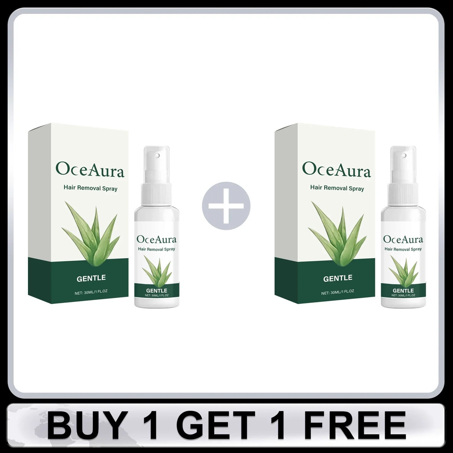OceAura Hair Removal Spray for Women – Gentle Mist, 30ml