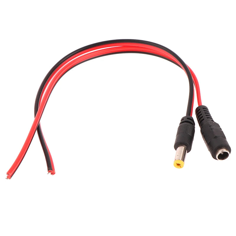 5-Pack DC Power Connector Cable 5.5×2.1mm for CCTV Cameras DC Power Connector Peaceful Pleasures Health and Wellness