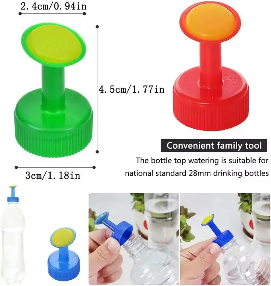 2pcs Garden Plant Watering Sprinkler Bottle Cap Nozzle DIY Mini Irrigation Head for national standard 28mm drinking bottles Peaceful Pleasures Health and Wellness