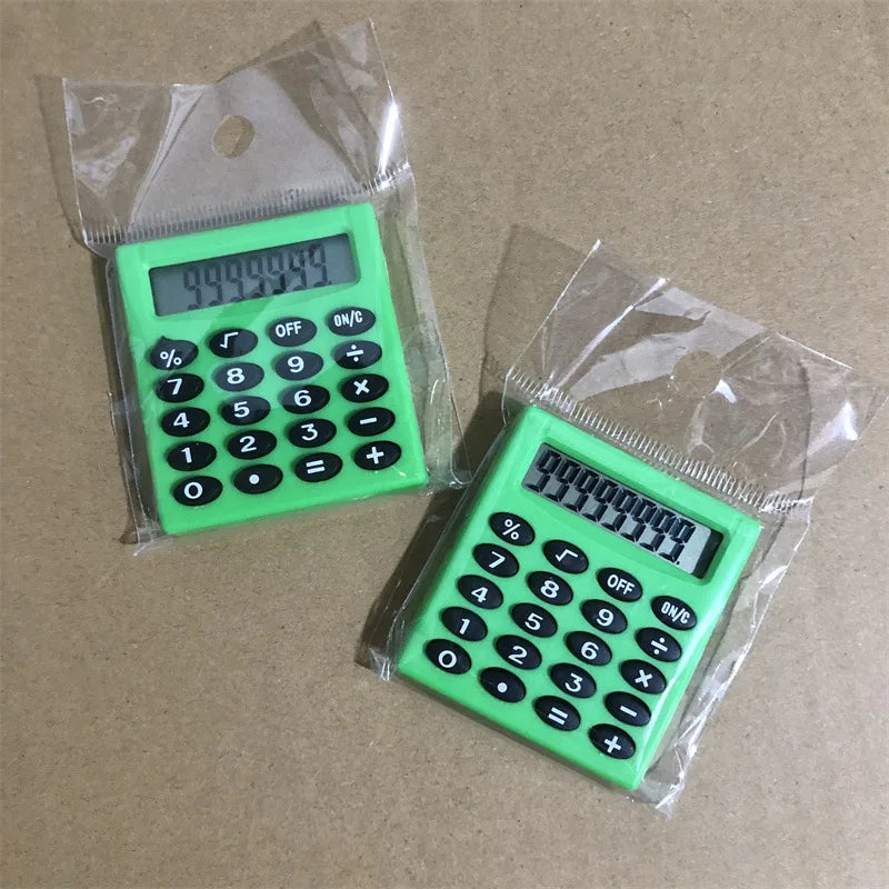 Pocket Calculator,Pocket Size Mini Calculators,8 Digit Display Basic Calculator,Mini Calculators for Students Kids Home Office Peaceful Pleasures Health and Wellness Green 1PCS