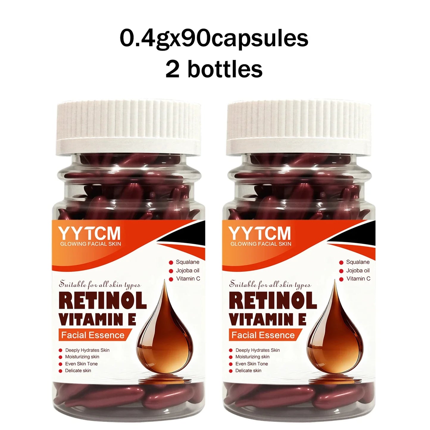 Retinol Vitamin E Capsule Essence – Hydrates, Firms & Brightens