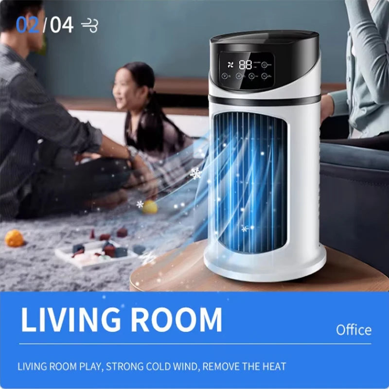 Hot Selling Mini Portable Air Conditioner Cooler Fan for Home Dormitory Office Usb Multifunction Mute Mobile Air Conditioner Peaceful Pleasures Health and Wellness