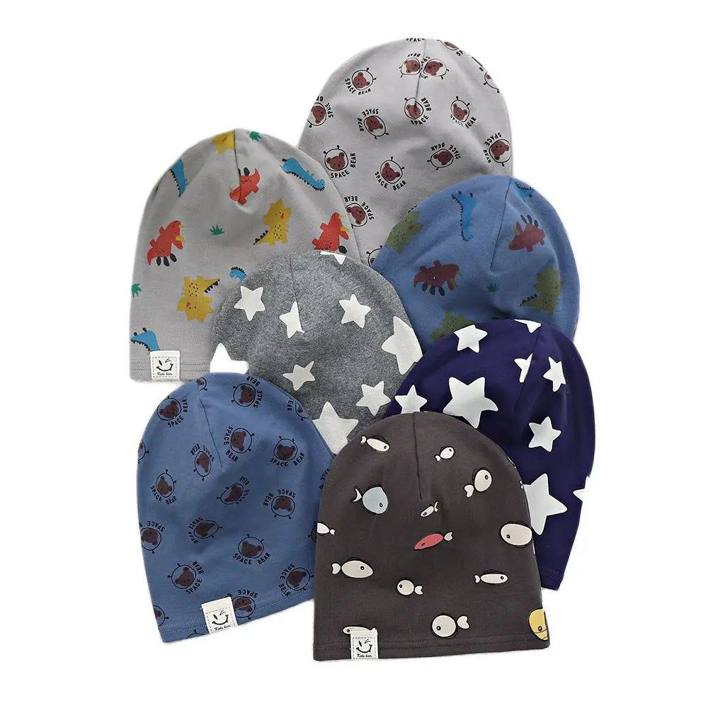 Kids Beanie Hat | Soft Cotton Spring Autumn Boys Girls Ages 1–8
