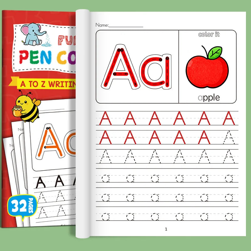 26 Alphabet Practicing Uppercase Lowercase Letters English Coloring