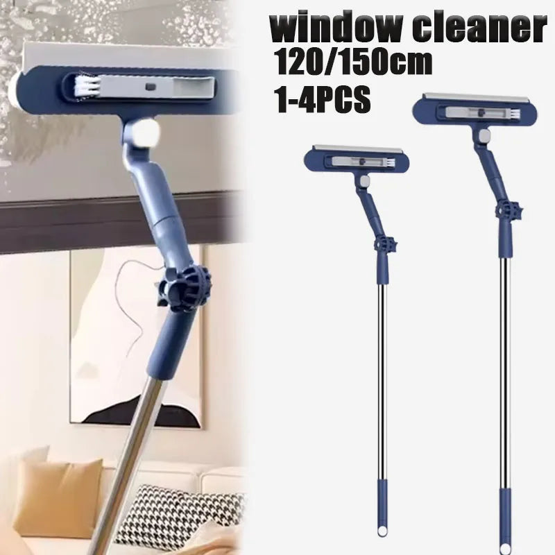 Double-Sided High-Rise Window Cleaner 120cm Squeegee Tool