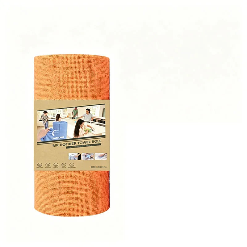 Tearable Cleaning Towel Roll – Reusable Absorbent Wipes (20 Sheets)