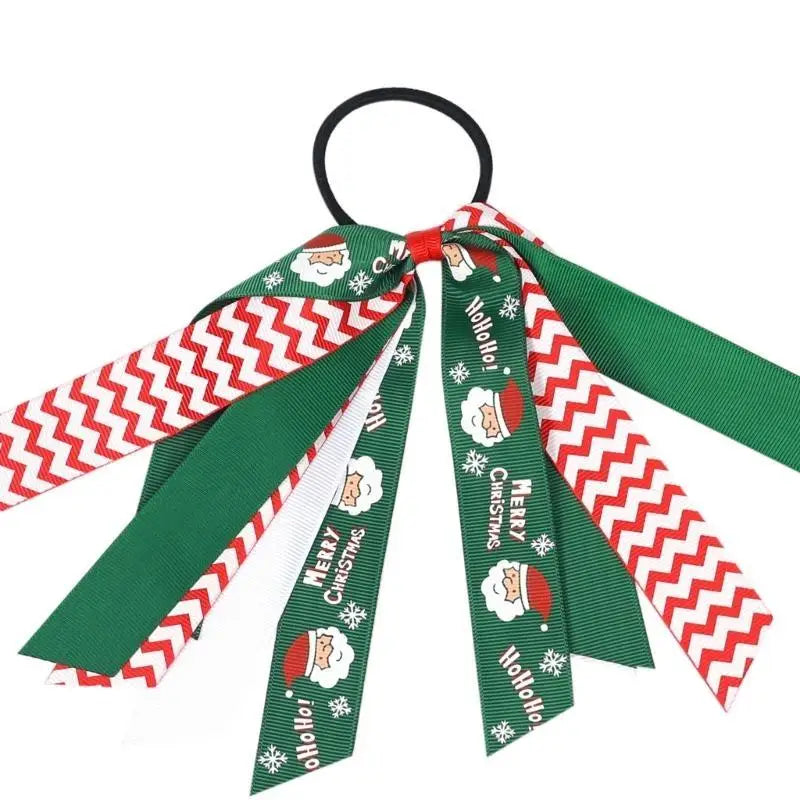 Christmas Silk Scrunchies for Girls – Festive Ponytail Holders