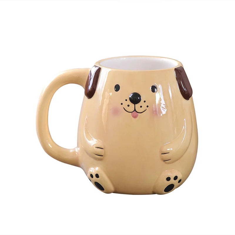 3D Ceramic Frog Mug Cute Hand Painted Animal Coffee Cups Creative Cartoon Drinkware for Home Office Fashion Retro Friend Family Peaceful Pleasures Health and Wellness