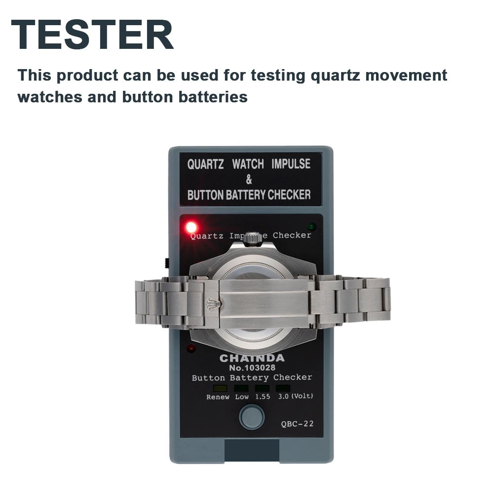 QBC-22 Quartz Pulsed Watch Movement Tester Watch Button Battery Level Checker Tools for Watchmakers Watch Repairing Tool Peaceful Pleasures Health and Wellness Default Title